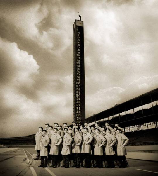 Photograph Greg Whitaker Nissan Mechanics At Indianapolis Motor Speedway on One Eyeland
