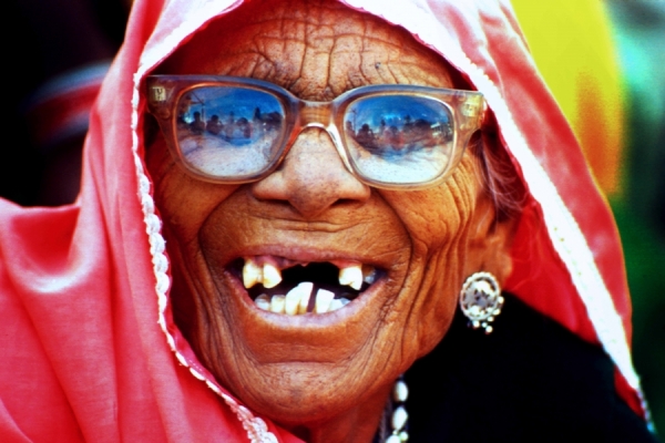 Photograph Ritam Banerjee Old Lady At Pushkar on One Eyeland