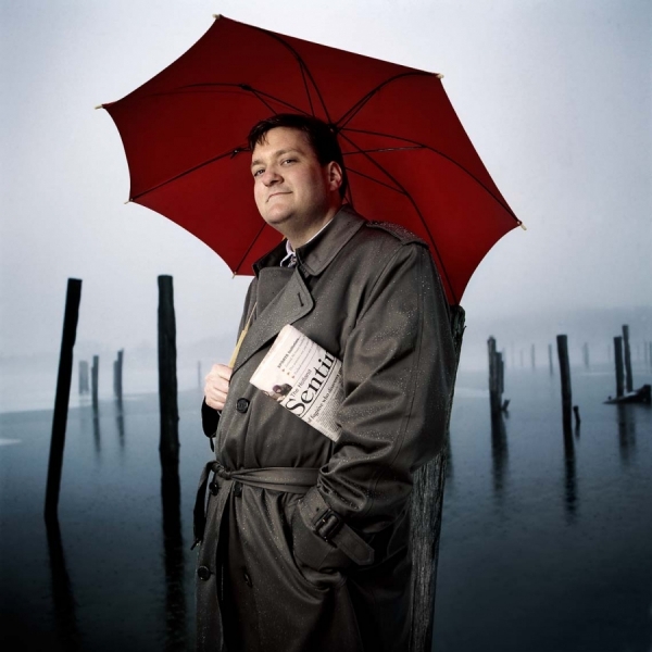 Photograph Andy Goodwin Red Umbrella on One Eyeland