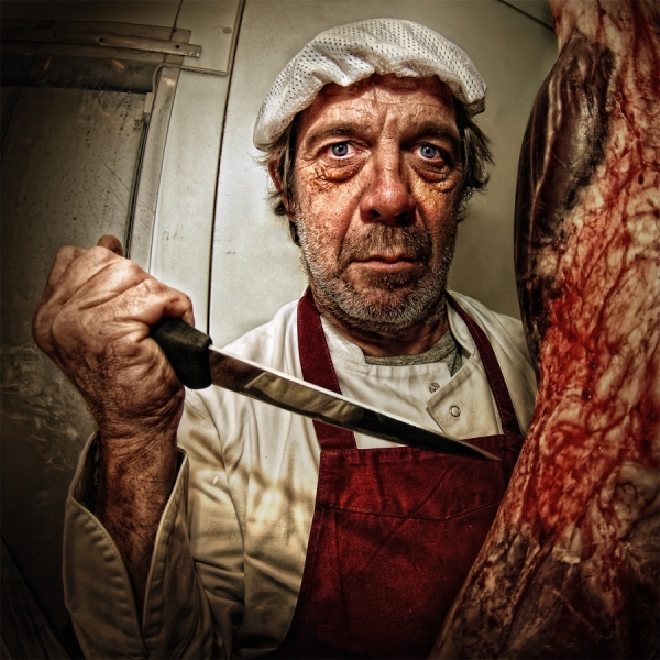 The Butcher,- Philippe Debooser,Philippe Debooser,Portraits,- Philippe Debo...