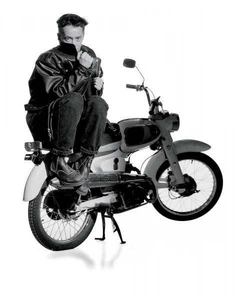 Photograph Morgan Howarth Toni On Motorcycle on One Eyeland