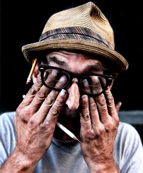 Photograph John Blais Worker on One Eyeland