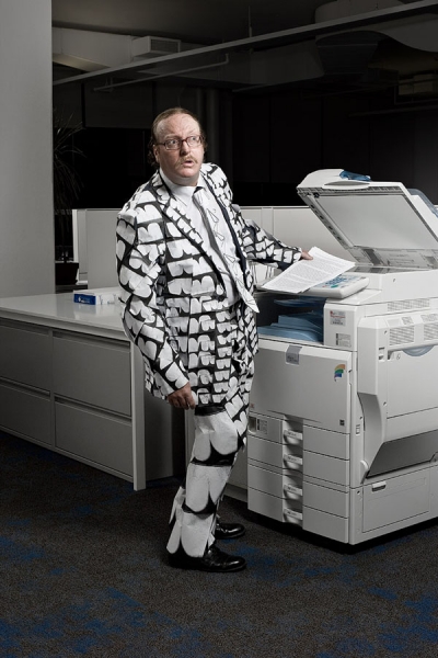 Photograph Ted Sabarese Officewear on One Eyeland