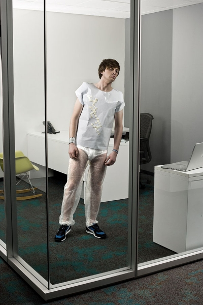 Photograph Ted Sabarese Officewear on One Eyeland