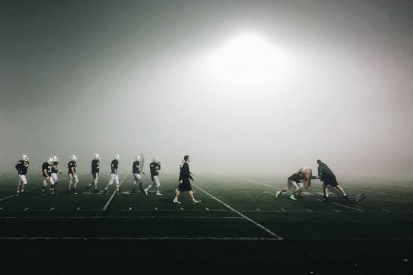 Photograph Dana Neibert Football In The Fog on One Eyeland