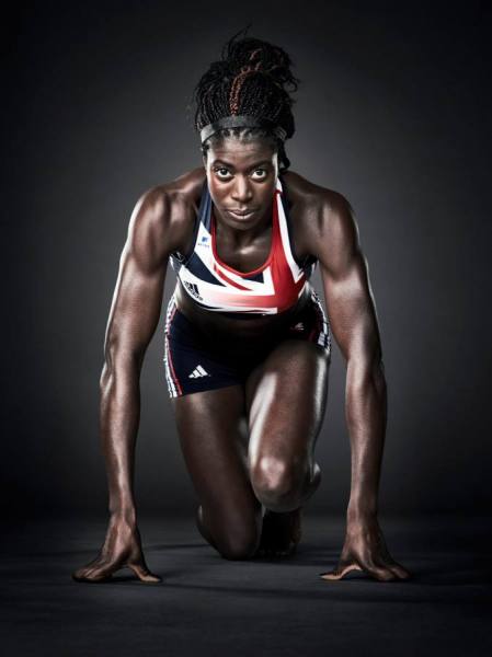 Photograph Robert Wilson Christine Ohuruogu on One Eyeland