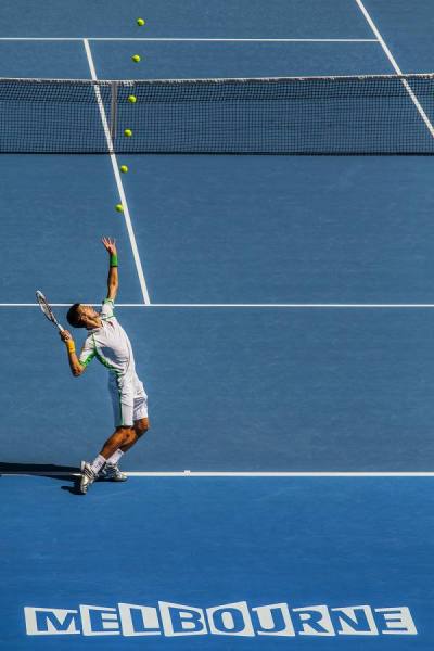 Photograph Mauro Risch Djokovic Power Serve on One Eyeland