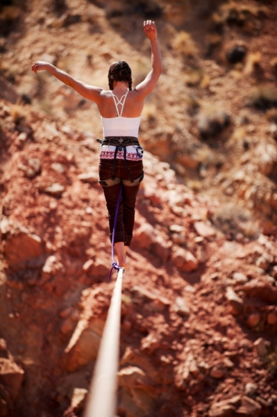Photograph Laura Barisonzi Emily On Highline 1 on One Eyeland