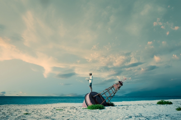 Photograph Christopher Wilson Fishing on One Eyeland
