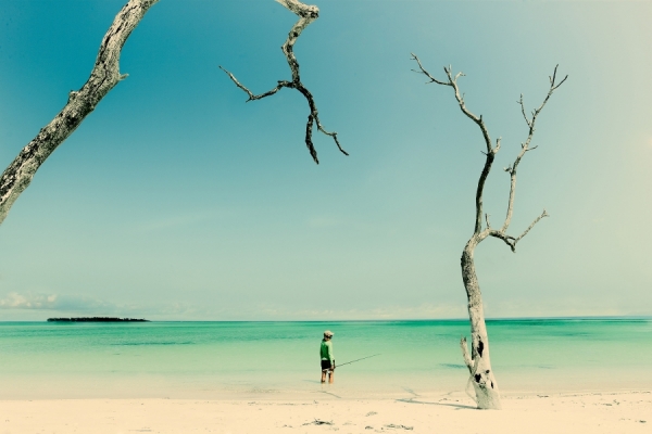 Photograph Christopher Wilson Fishing on One Eyeland