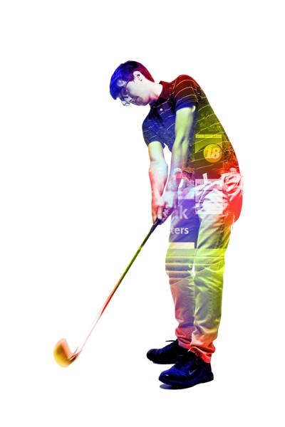 Photograph Andy Harrison Golfer on One Eyeland