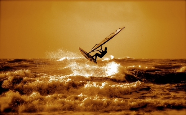 Photograph Mark Cadogan Hot Surf on One Eyeland
