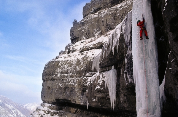 Photograph Kevin Steele Ice Climbing In Utah on One Eyeland