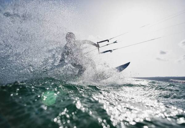 Photograph Ben Welsh Kitesurfer on One Eyeland