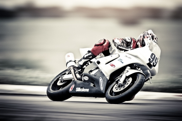 Photograph Andy Mahr Motorcycle Racing on One Eyeland