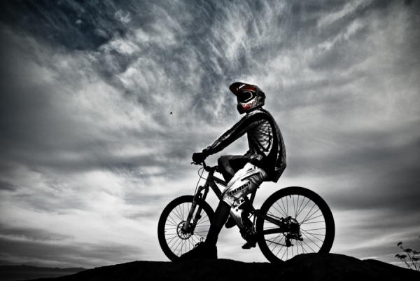 Photograph Omar Cardenas Mountain Bike Athlete on One Eyeland