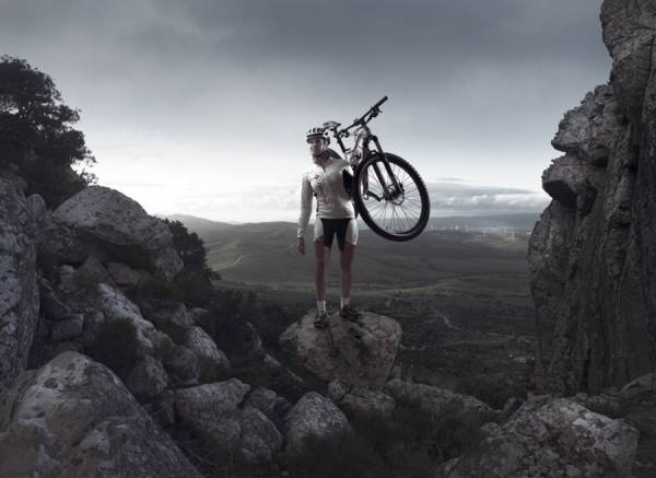 Photograph Ben Welsh Mountain Biker on One Eyeland