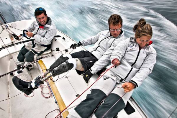 Photograph Robert Wilson Paralympian Sailors on One Eyeland