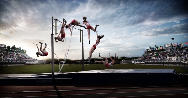 Photograph George Kamper Pole Vault on One Eyeland
