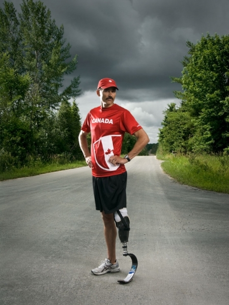 Photograph Joseph Marranca Rick Ball, Long Distance Marathon Runner on One Eyeland