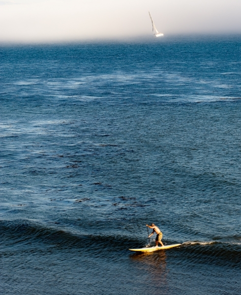 Photograph Kevin Steele Stand Up Paddling on One Eyeland
