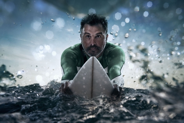 Photograph Ben Welsh Surfer on One Eyeland