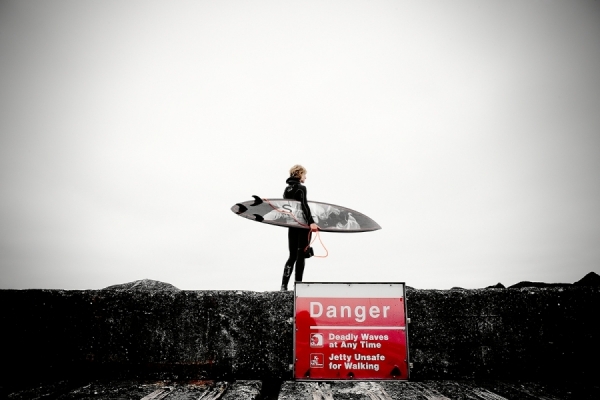 Photograph Christopher Wilson Surfer Girl on One Eyeland