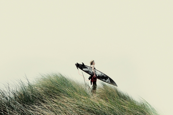 Photograph Christopher Wilson Surfer Girl on One Eyeland