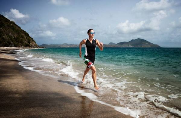 Photograph Vince Starr Triathlon Training Caribbean on One Eyeland