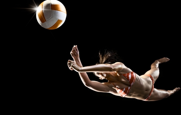 Photograph Brian Kuhlmann Volleyball on One Eyeland