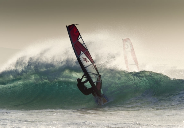 Photograph Ben Welsh Windsurfer on One Eyeland