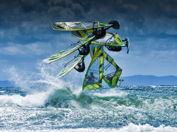 Photograph Ben Welsh Windsurfer Looping on One Eyeland