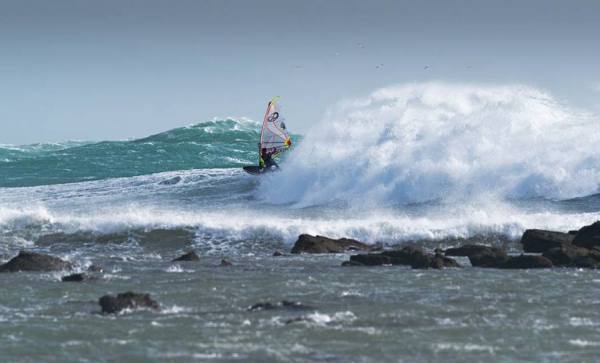 Photograph Ben Welsh Windsurfing Action on One Eyeland