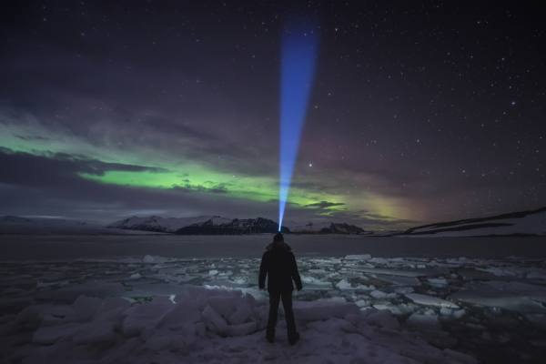 Photograph Carlos F Turienzo Lightning Jokulsarlon on One Eyeland