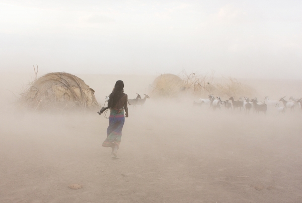 Photograph Mark Lehn Afarian Sand Storm Ethiopia on One Eyeland
