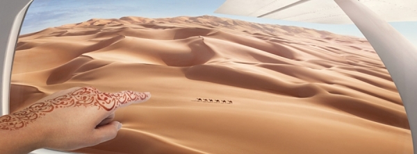 Photograph Simon Stock Camel Train on One Eyeland