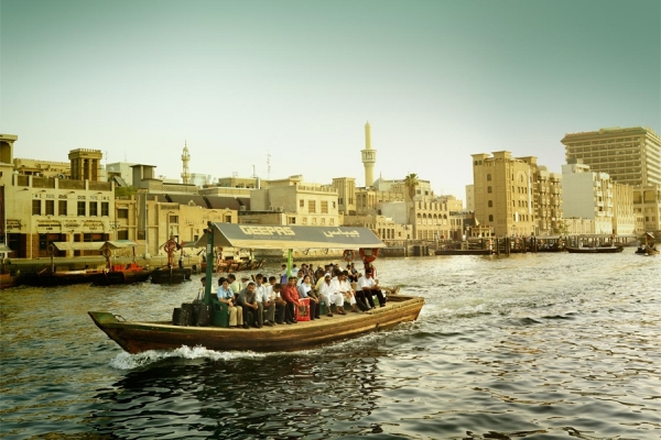 Photograph Jim Hughes Dubai Boat on One Eyeland