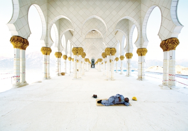 Photograph William Huber Mosque Worker on One Eyeland