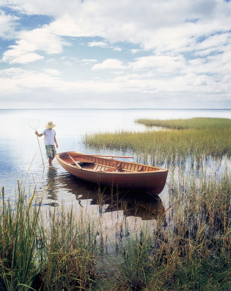 Photograph William Huber Net Fishing on One Eyeland