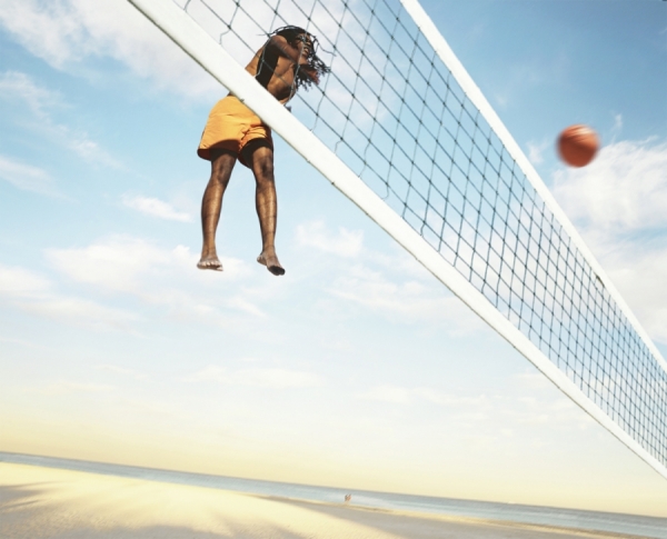 Photograph William Huber South Beach Volleyball on One Eyeland