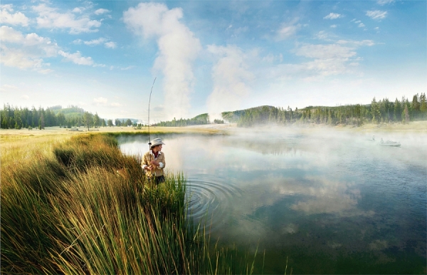 Photograph William Huber Wyoming Flycaster on One Eyeland