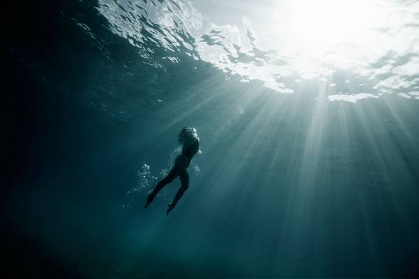 Photograph Dana Neibert Swimmer on One Eyeland