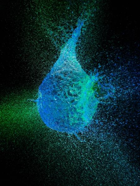 Photograph Ray Massey Bursting Balloon on One Eyeland