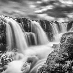 Kolugljüfur, Iceland (Waterfalls)-Rick Wagonheim-bronze-black_and_white-1162