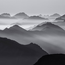 Mountain layers-Ales Krivec-bronze-black_and_white-1148