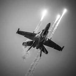 FINNISH AIR FORCE - MDD F/A-18C Hornet-Rastislav Margus-finalist-black_and_white-1366