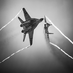 SLOVAK AIR FORCE - Mikoyan-Gurevich MiG-29AS-Rastislav Margus-finalist-black_and_white-1367