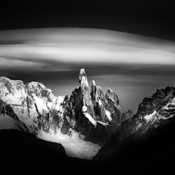 Lenticular Cerro Torre, Patagonia-Jack Curran-bronze-black_and_white-1144