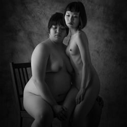 Mari And Onitome-Nobuhiro Ishida-silver-black_and_white-1527