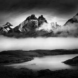 Mountain Light, Patagonia-Jack Curran-bronze-black_and_white-1224